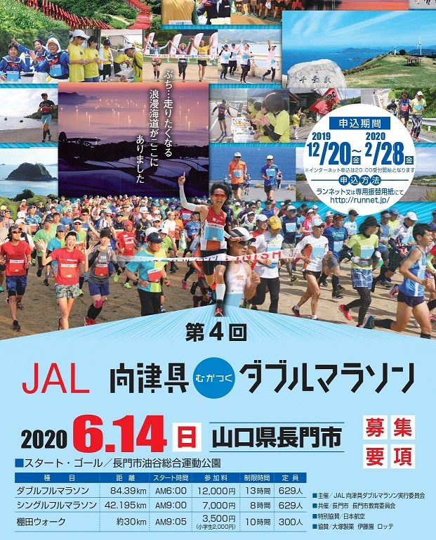 第4回大会エントリー受付開始 向津具ダブルマラソン